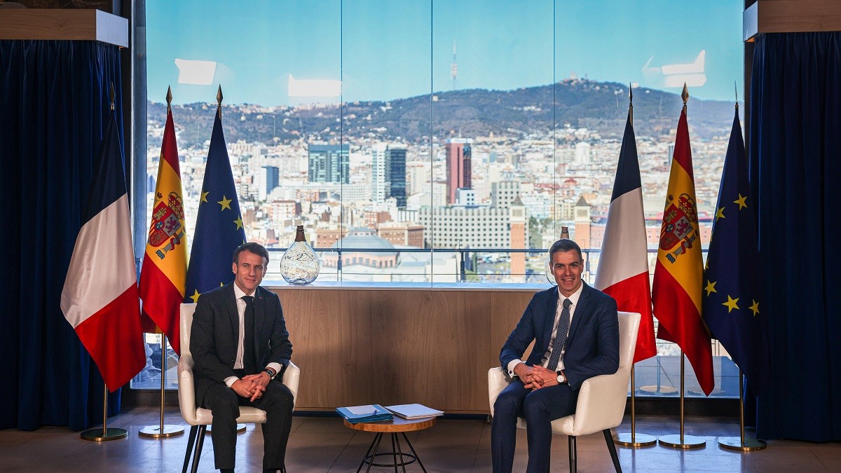 Pedro Sánchez i Emmanuel Macron, a Barcelona.