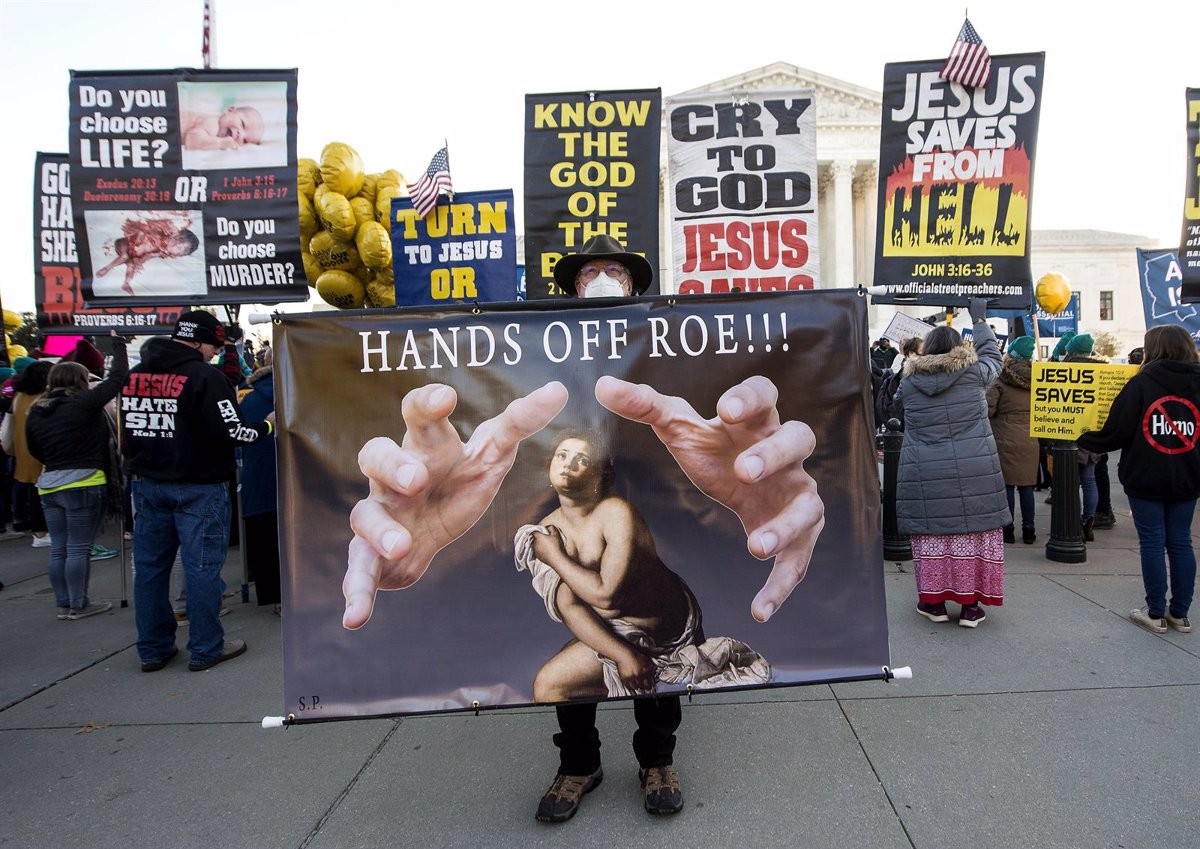 Manifestants contraris a l'avortament als EUA.