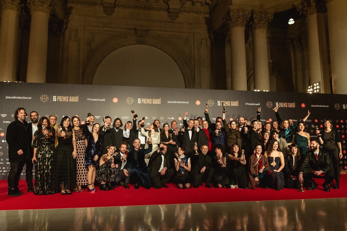 Els premiats a la gala dels Premis Gaudí 2022, la passada nit 