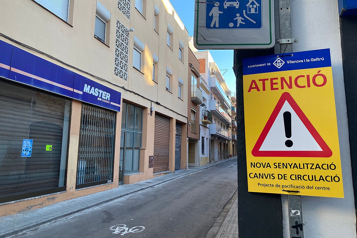El pla de pacificació de Vilanova inclou el canvi de sentit d'una quarantena de carrers