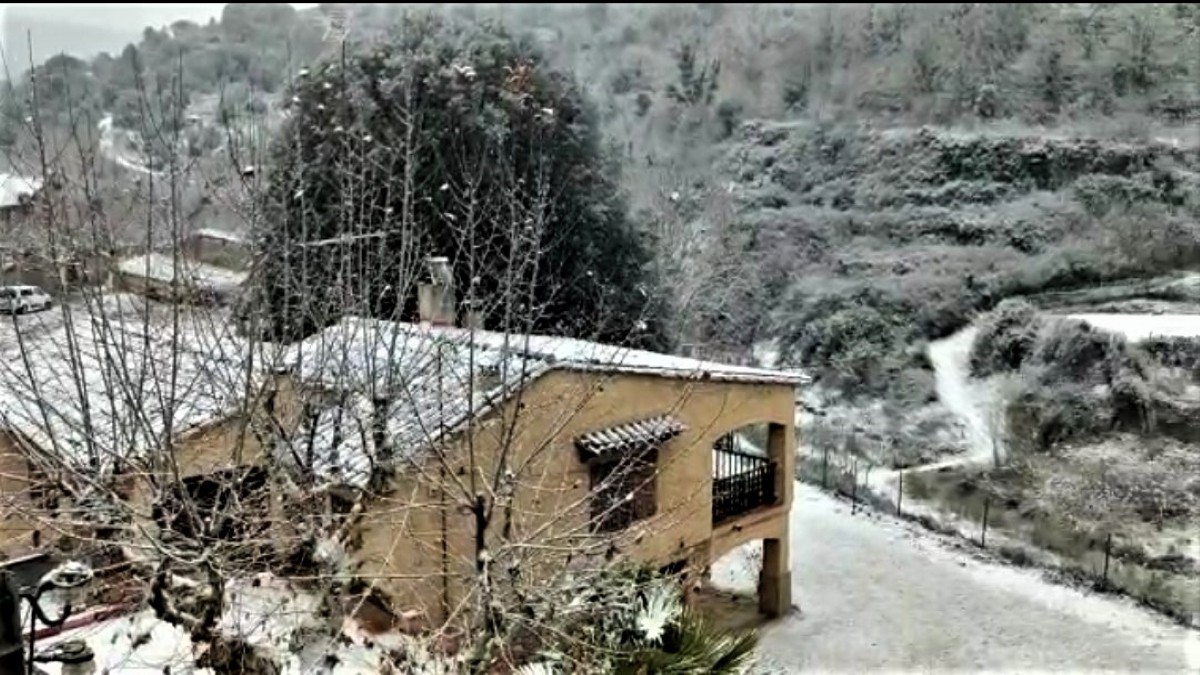 Mura ha estat un dels municipis on més d'hora ha arribat la neu