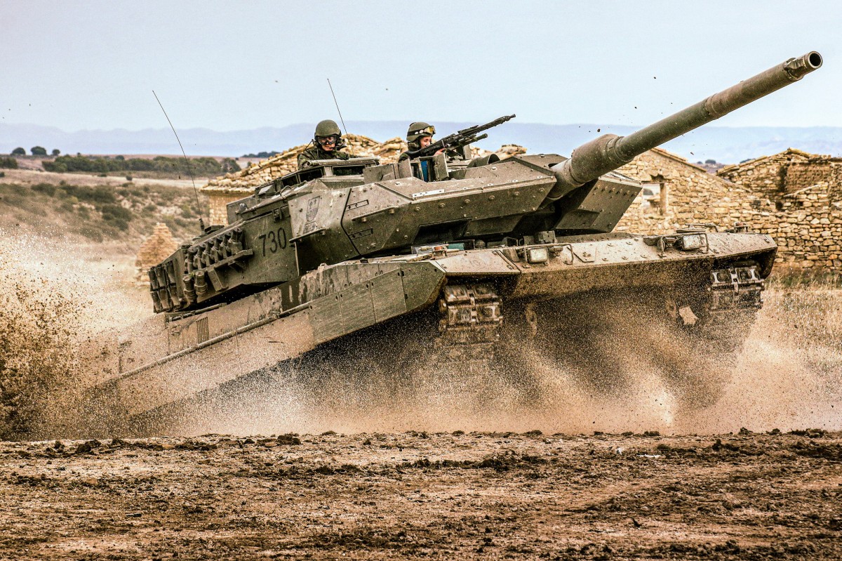 Un tanc Leopard dels que poden ser enviats a Ucraïna.