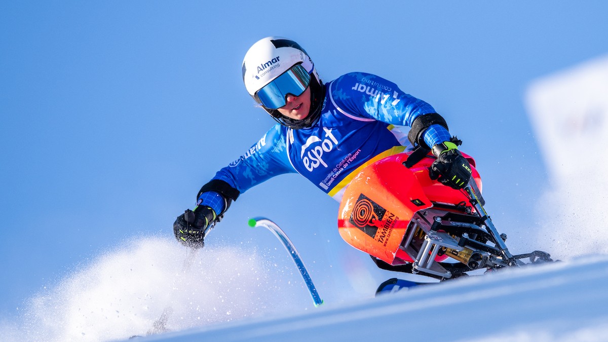 L’espanyola Audrey Pascual s'ha penjat la plata en la prova de Slalom dels mundials