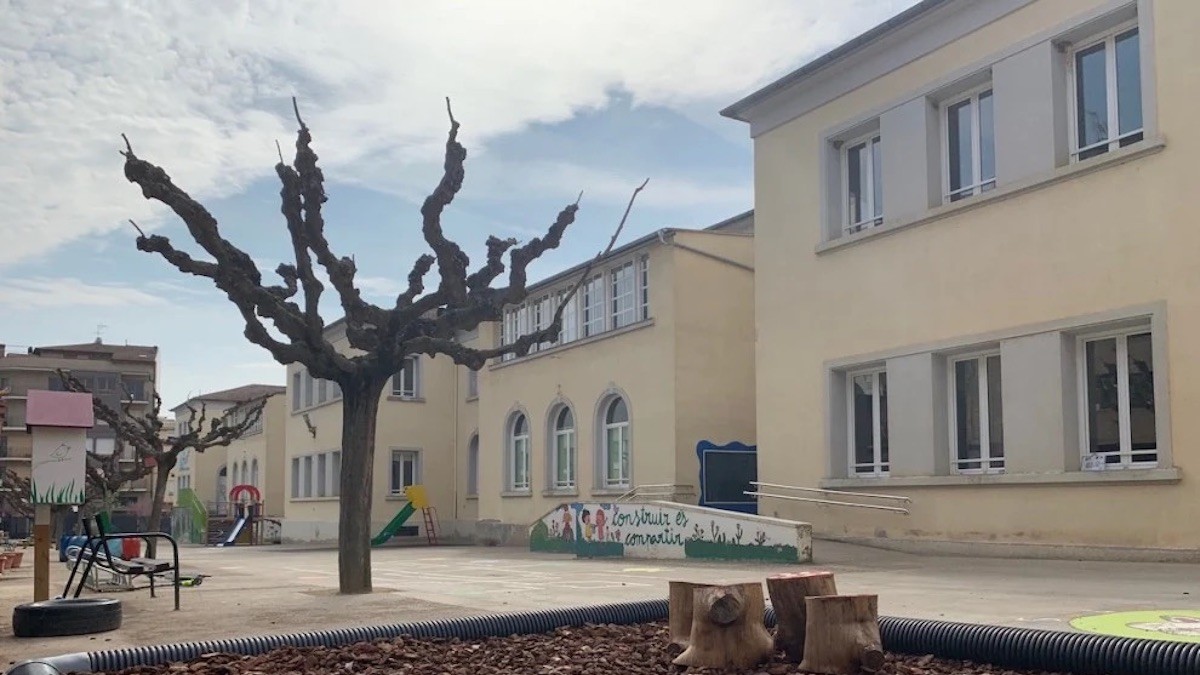 L'Escola Valldeflors, en una imatge d'arxiu