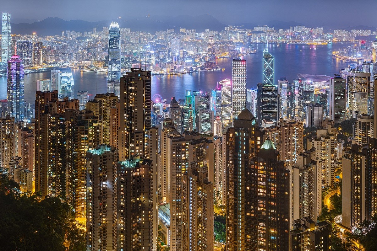 Una vista de Hong Kong