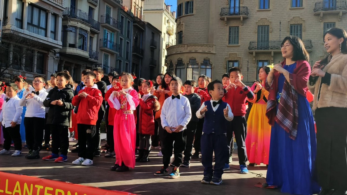 Celebració de l'Any Nou xinès a la plaça Sant Domènec aquest diumenge
