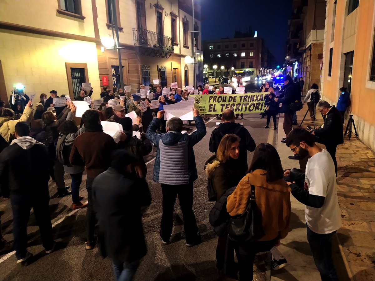 Imatge d'arxiu d'una mobilització contra Hard Rock a Tarragona.