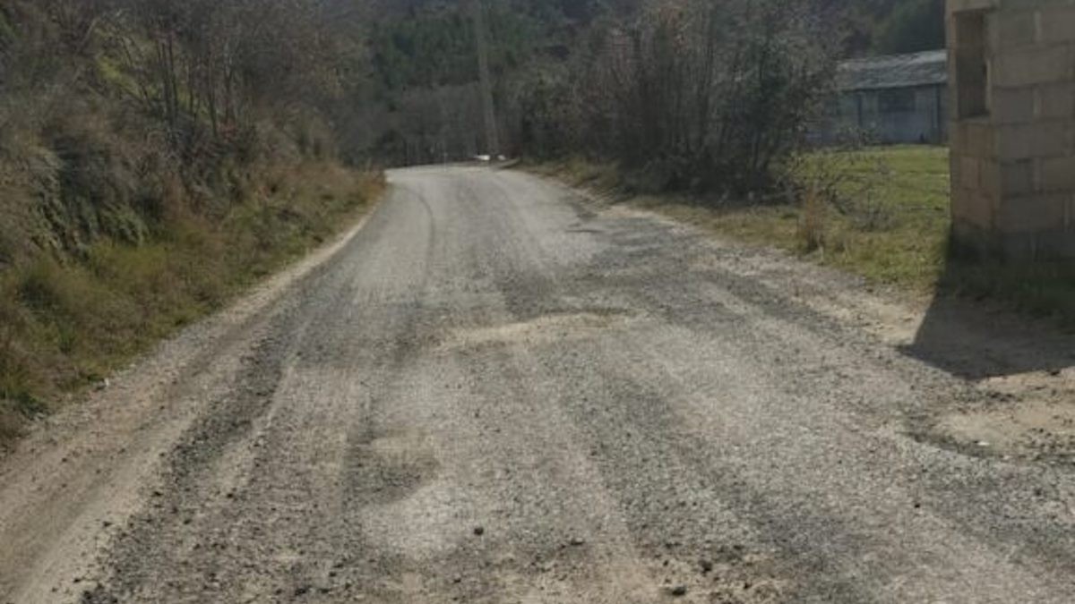 Estat en què es troba un dels trams de la carretera