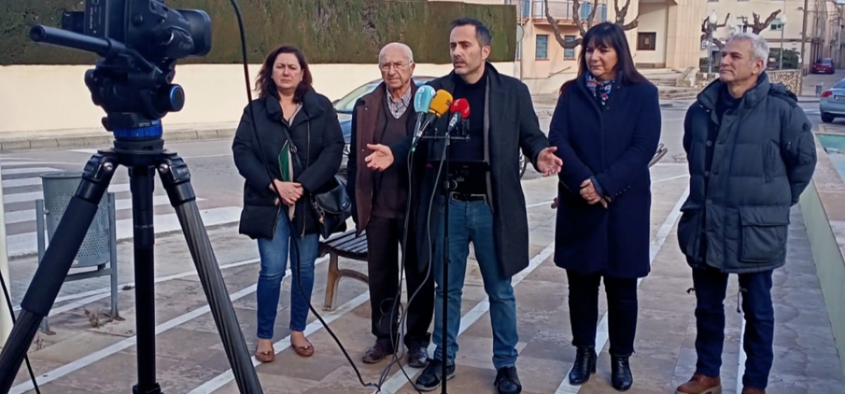 Roda de premsa de Movem Tortosa  al barri de Sant Llàtzer 