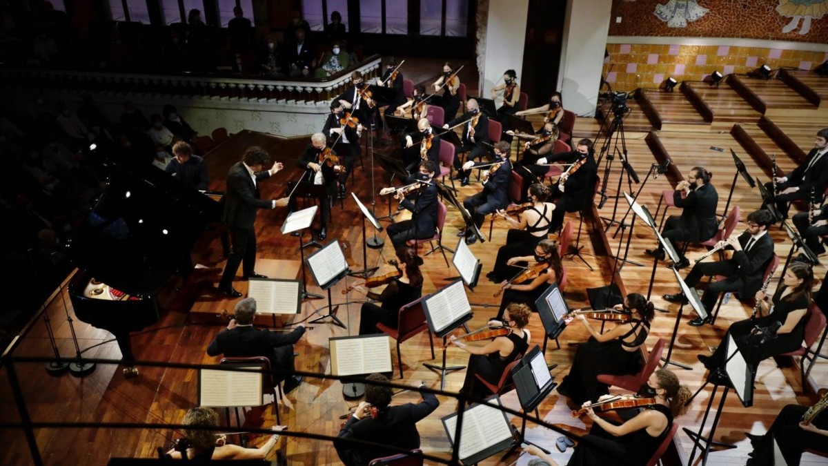 Imatge d'una actuació de la Franz Schubert Filharmonia.