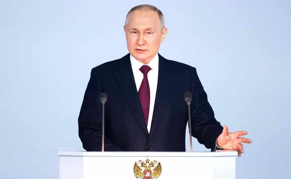 Putin, durant el discurs de l'Estat de Nació