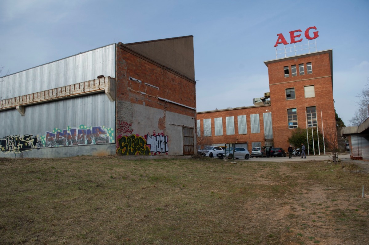 Estat actual de l'antiga fàbrica AEG de Terrassa.