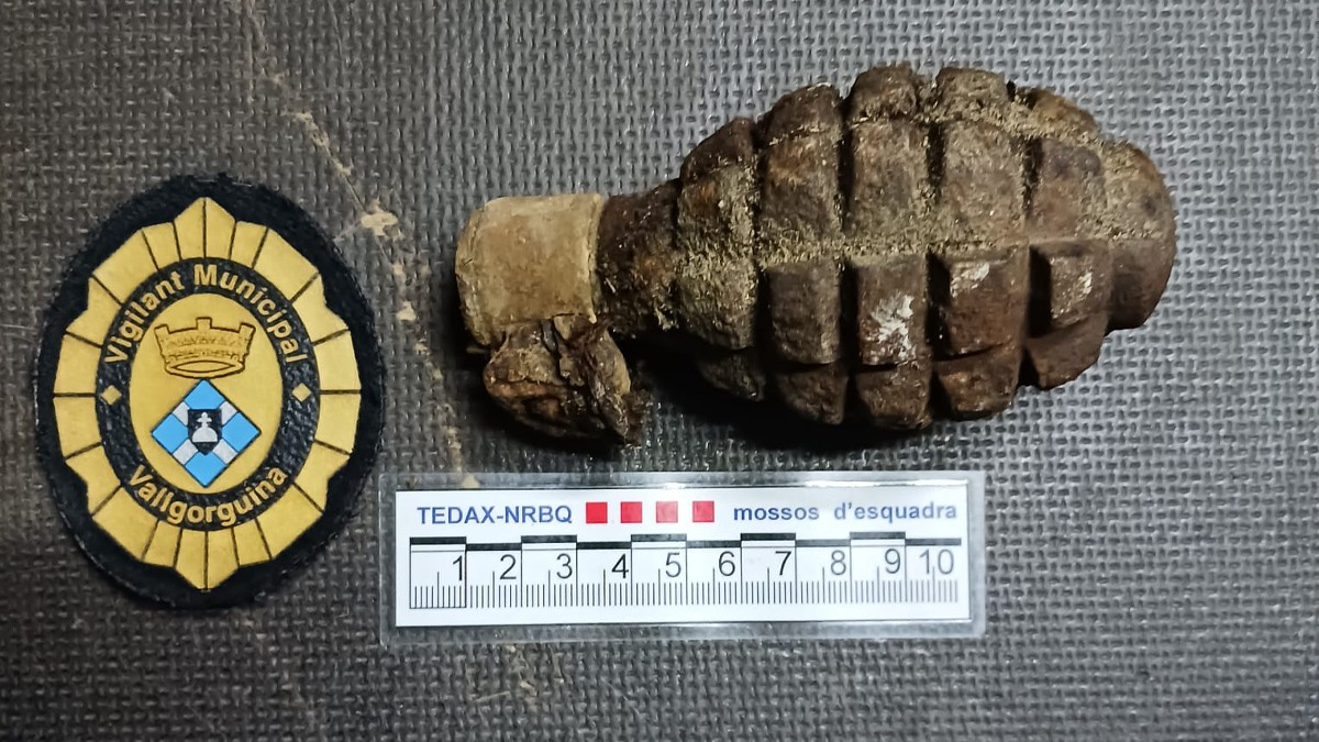 La granada de la Guerra Civil localitzada a Collsacreu