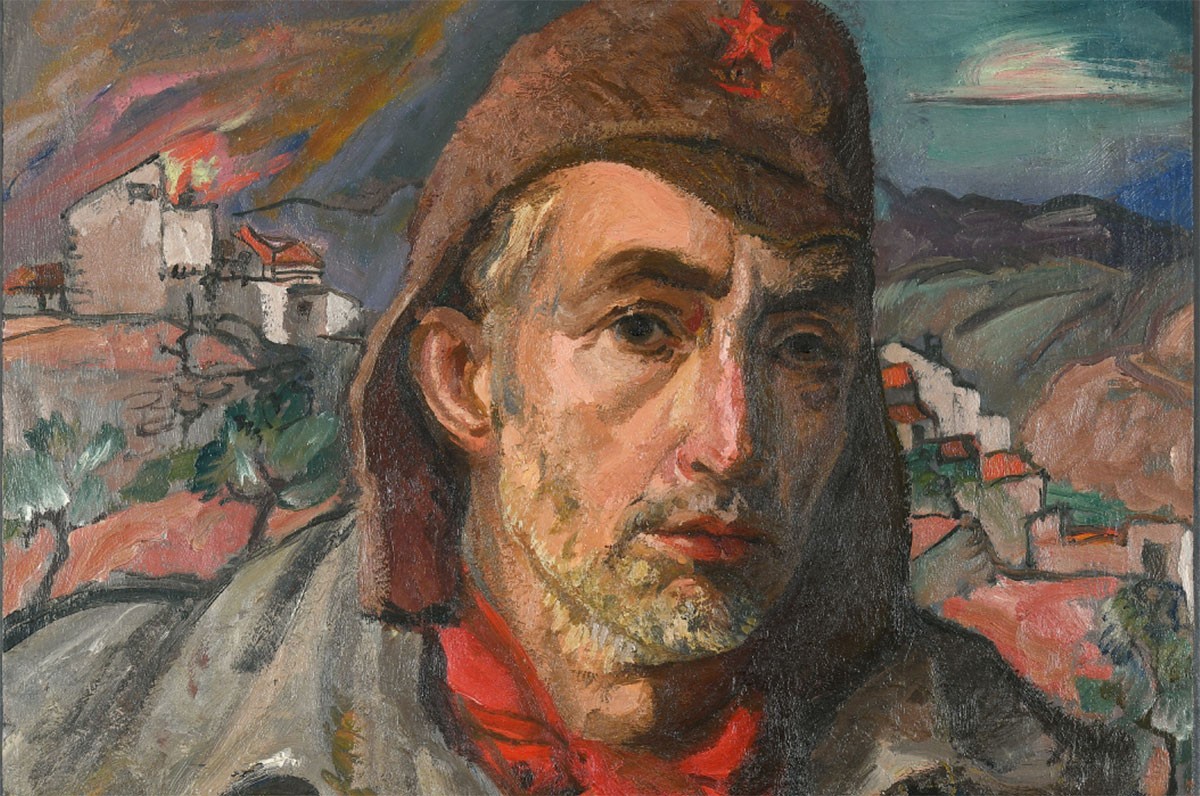 Pierre Daura (1896-1976). Autoportrait en soldat, 1938.