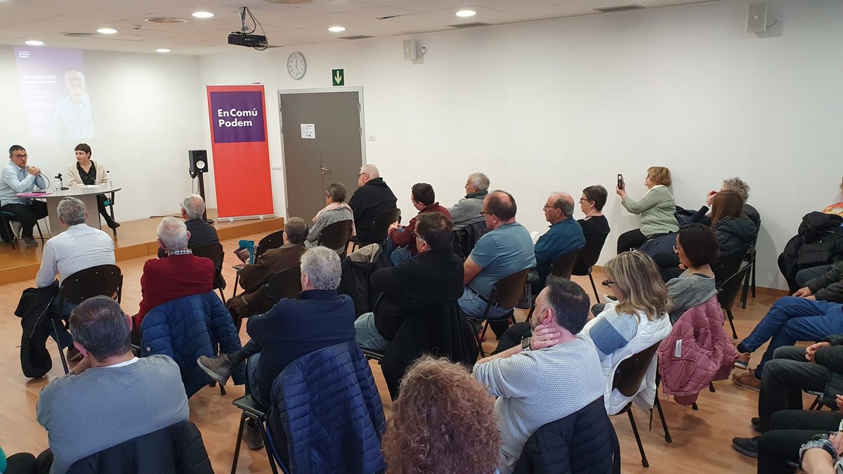 Acte de presentació de Josep Joan Roda com a alcaldable d'En Comú Podem a Navarcles