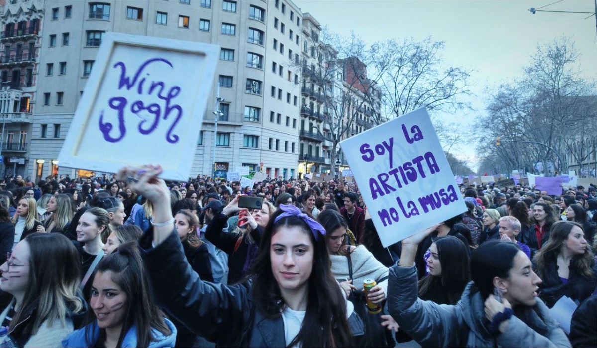 Manifestació del 8-M a Barcelona.