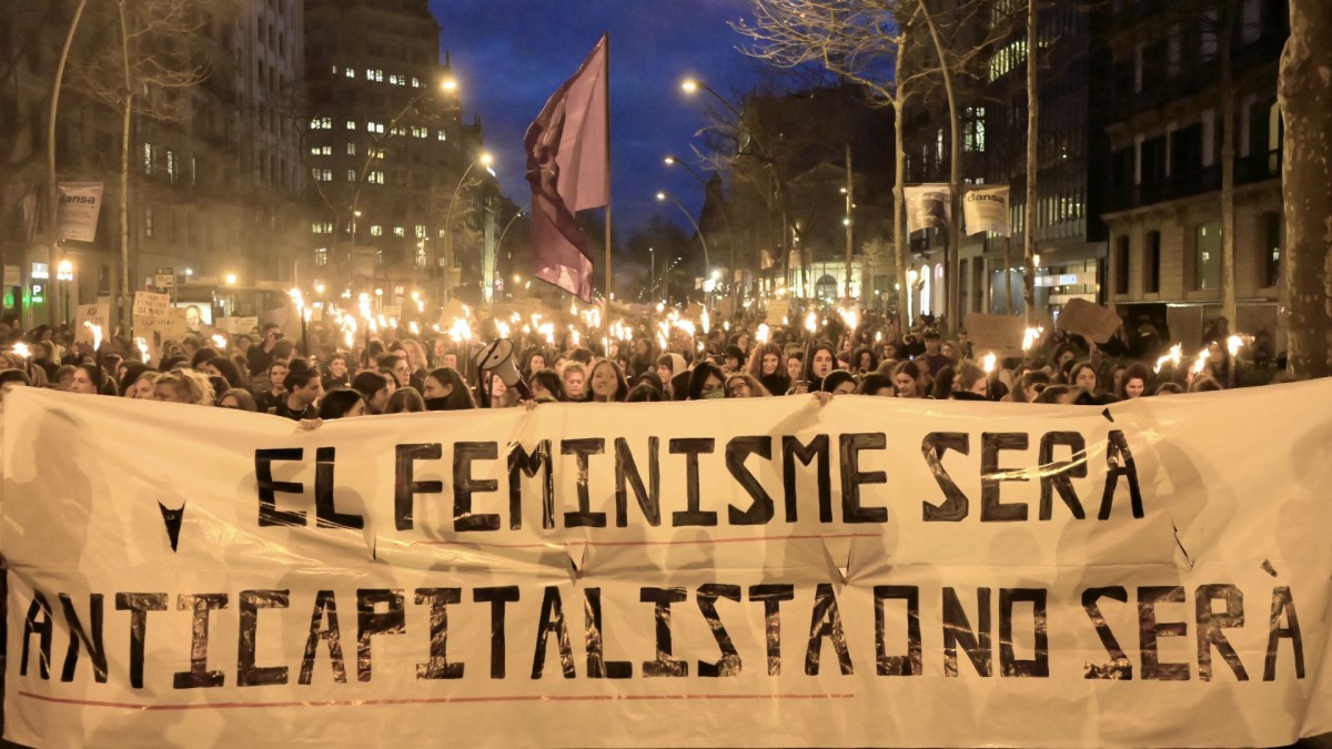 Manifestació del 8-M a Barcelona