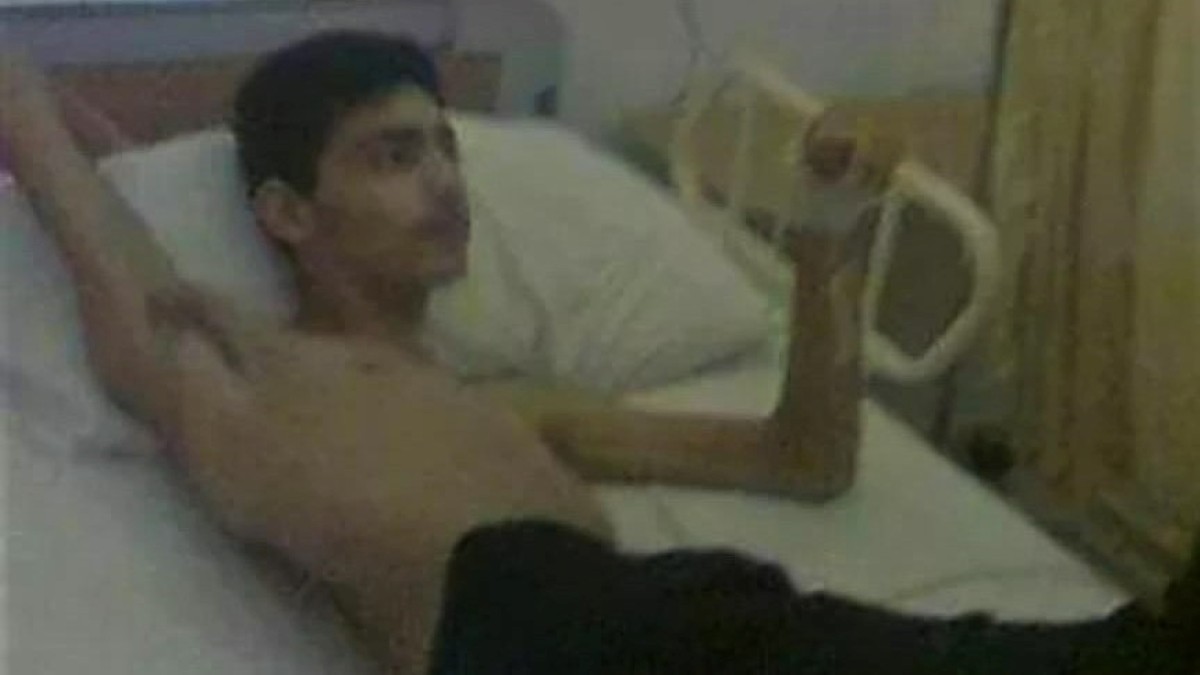 L'Adnan durant el seu ingrés hospitalari