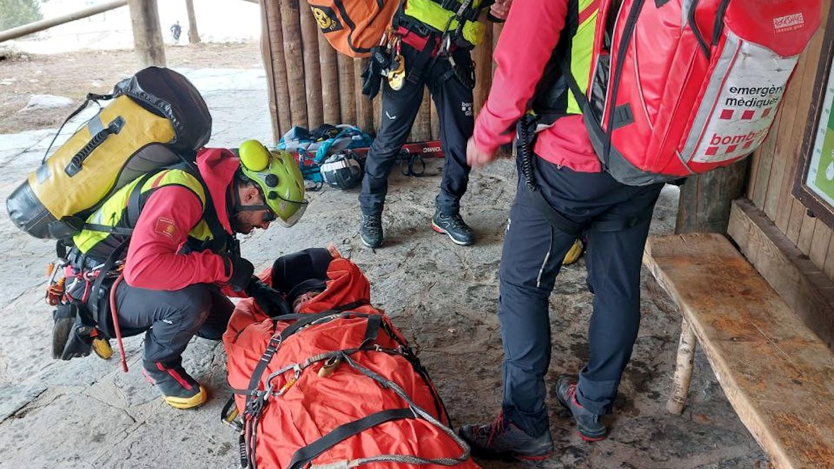L'excursionista amb hipotèrmia greu rescatada al Port de Ratera