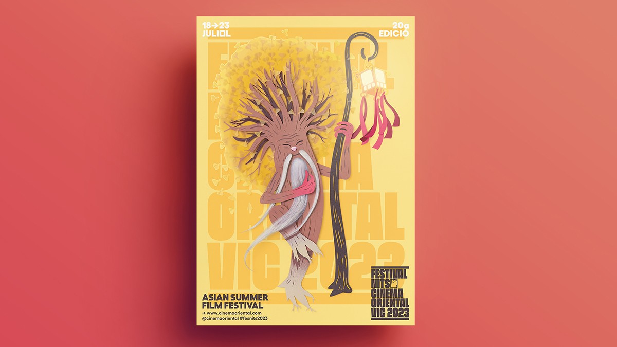 Cartell de la 20a edició del Festival Nits, una creació de l'il·lustrador Xevi Domínguez  i el dissenyador Jordi Farrés.