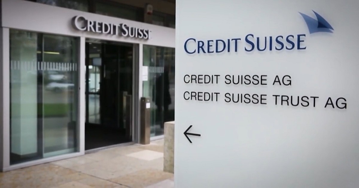 Una oficina de Credit Suisse en funcionament.