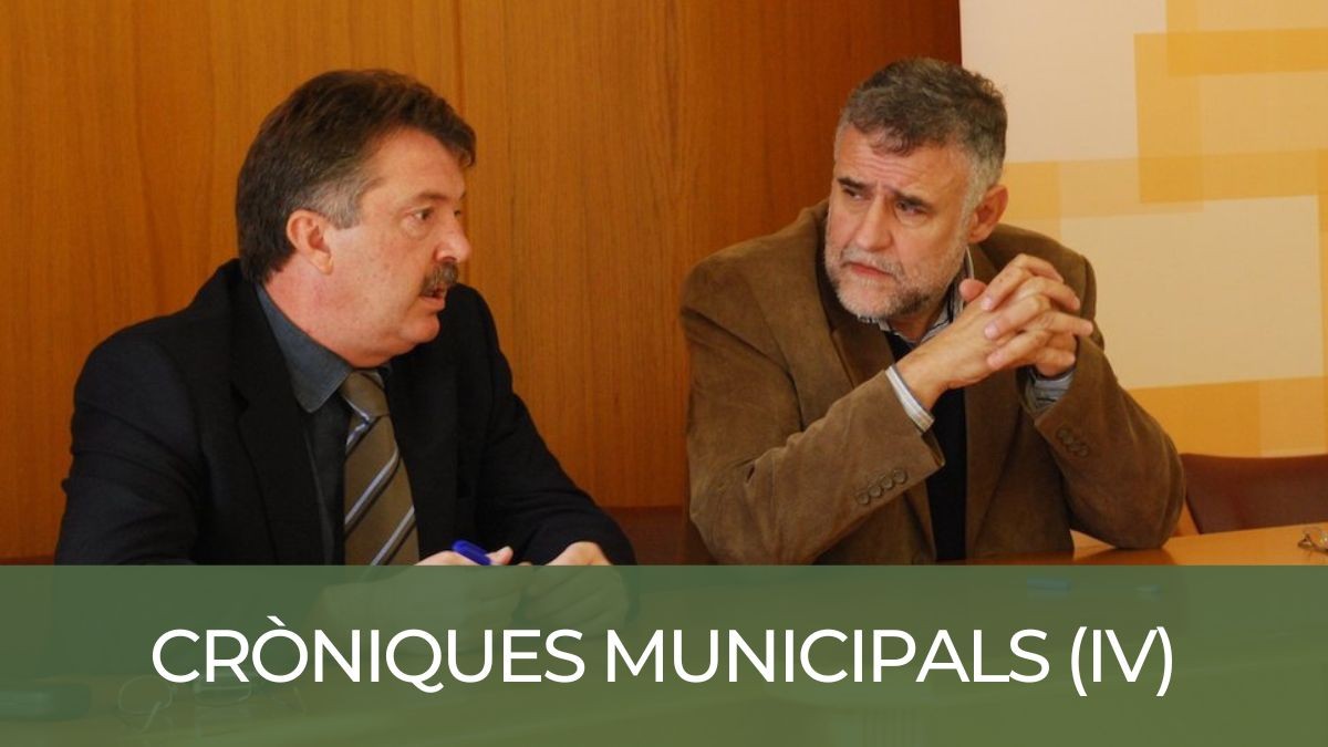 Els alcaldes de Tremp i Sort, Víctor Orrit i Agustí López, en una imatge d'arxiu