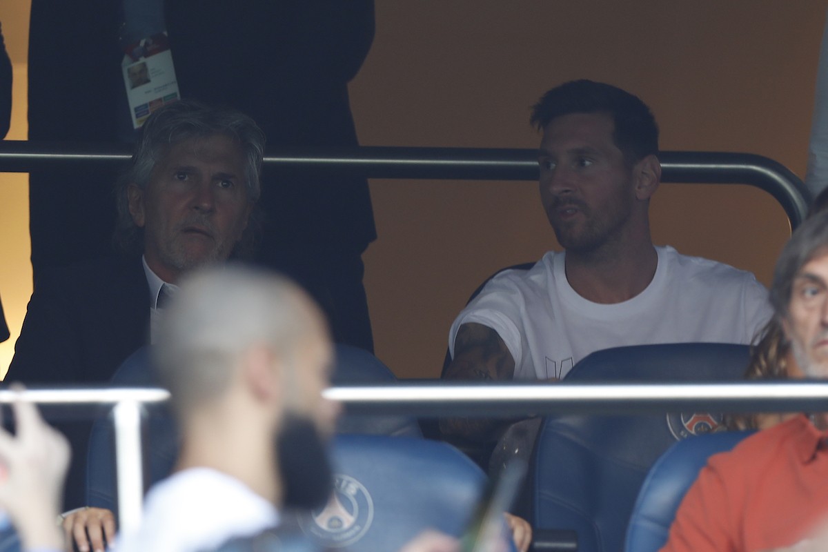 Messi, amb el seu pare