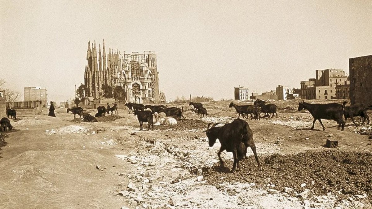 La Sagrada Família, a finals del segle XIX