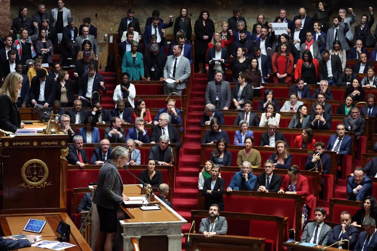 L'Assemblea Nacional Francesa, durant la votació