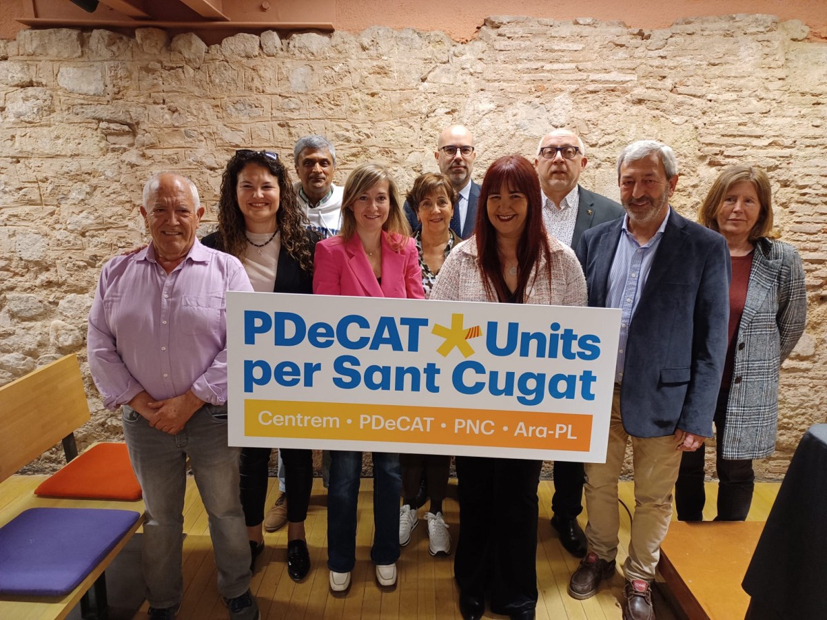 Imatge de la candidatura conjunta del PDECat, Centrem i el PNC