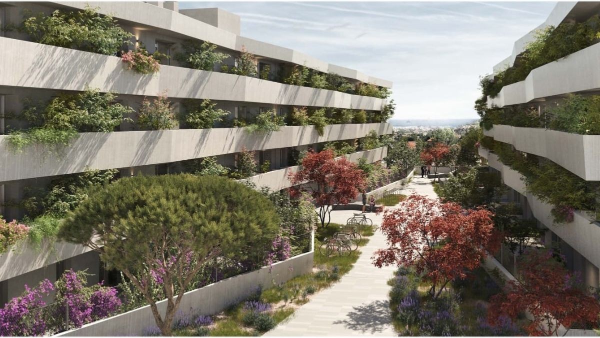 Imatge virtual dels futurs pisos de lloguer assequible de Calafell.