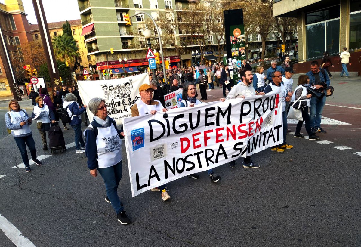 La mobilització a Tarragona, aquest dijous al vespre.