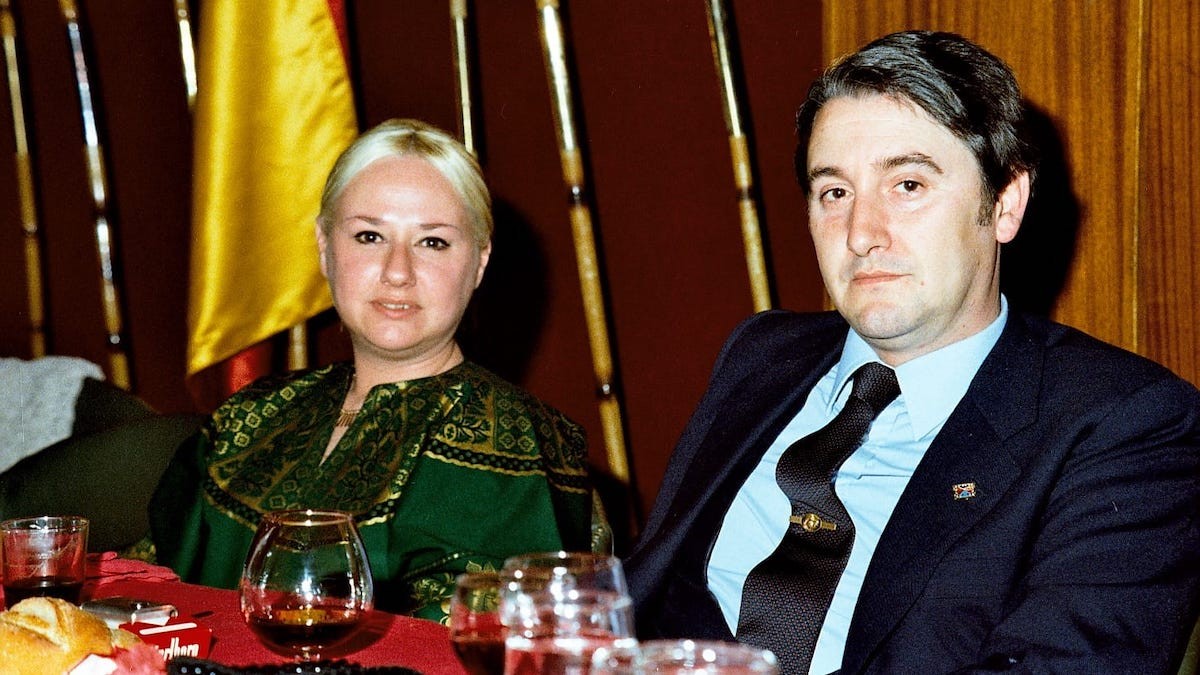 Jordi Martí, al costat de les seva primera esposa, en imatge d'arxiu