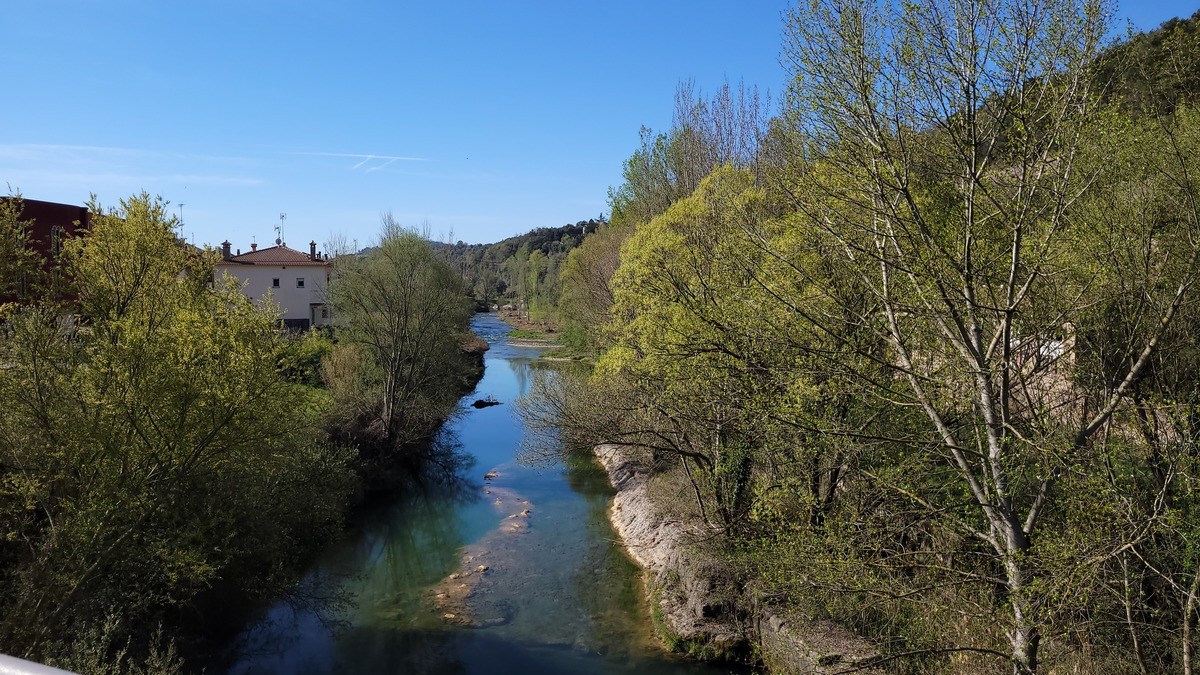 El riu Llobregat, al seu pas per Cal Rosal