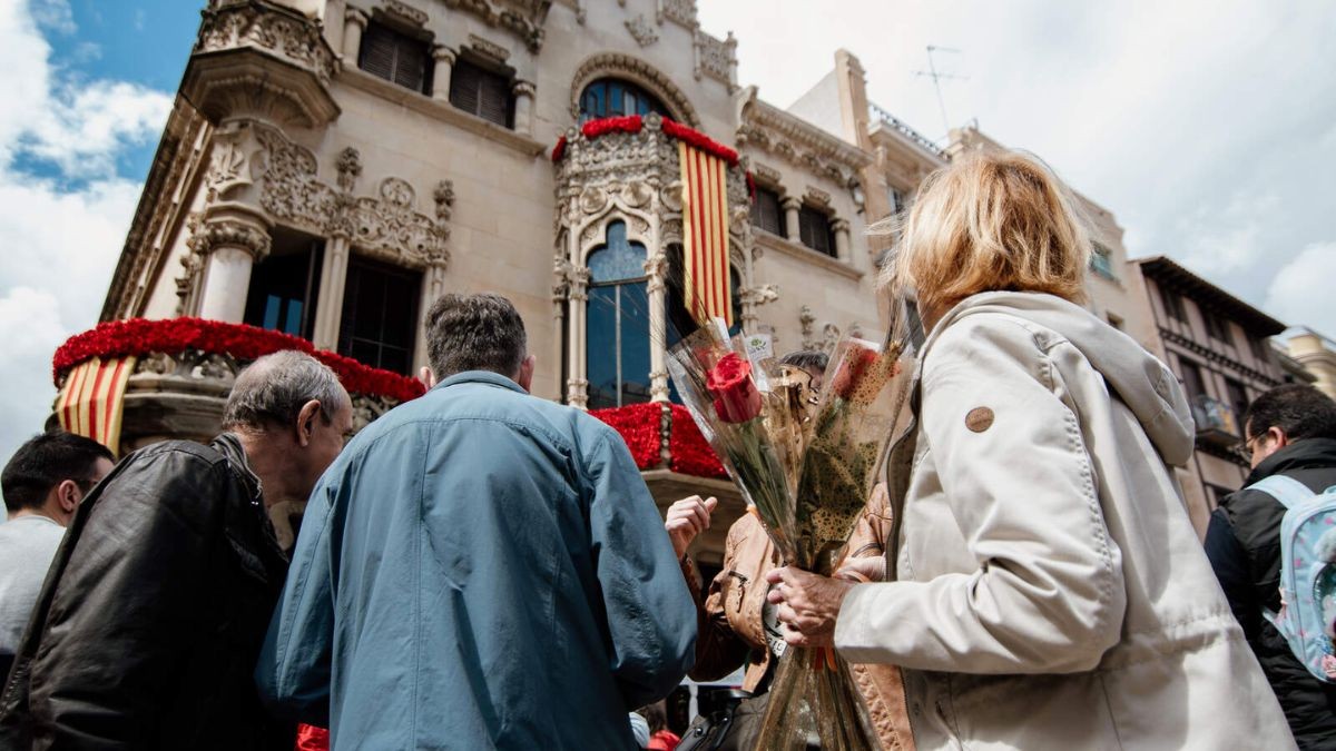 Reus celebra Sant Jordi, en una imatge d'arxiu