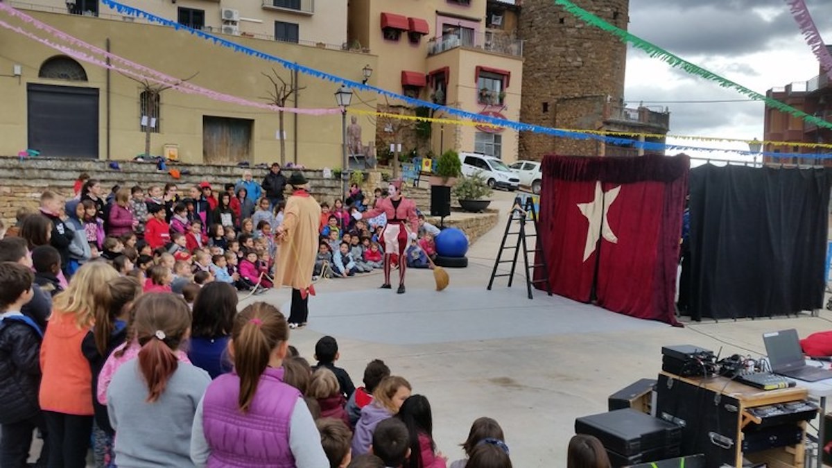 Imatge d'un espectacle de circ en una edició anterior de la fira