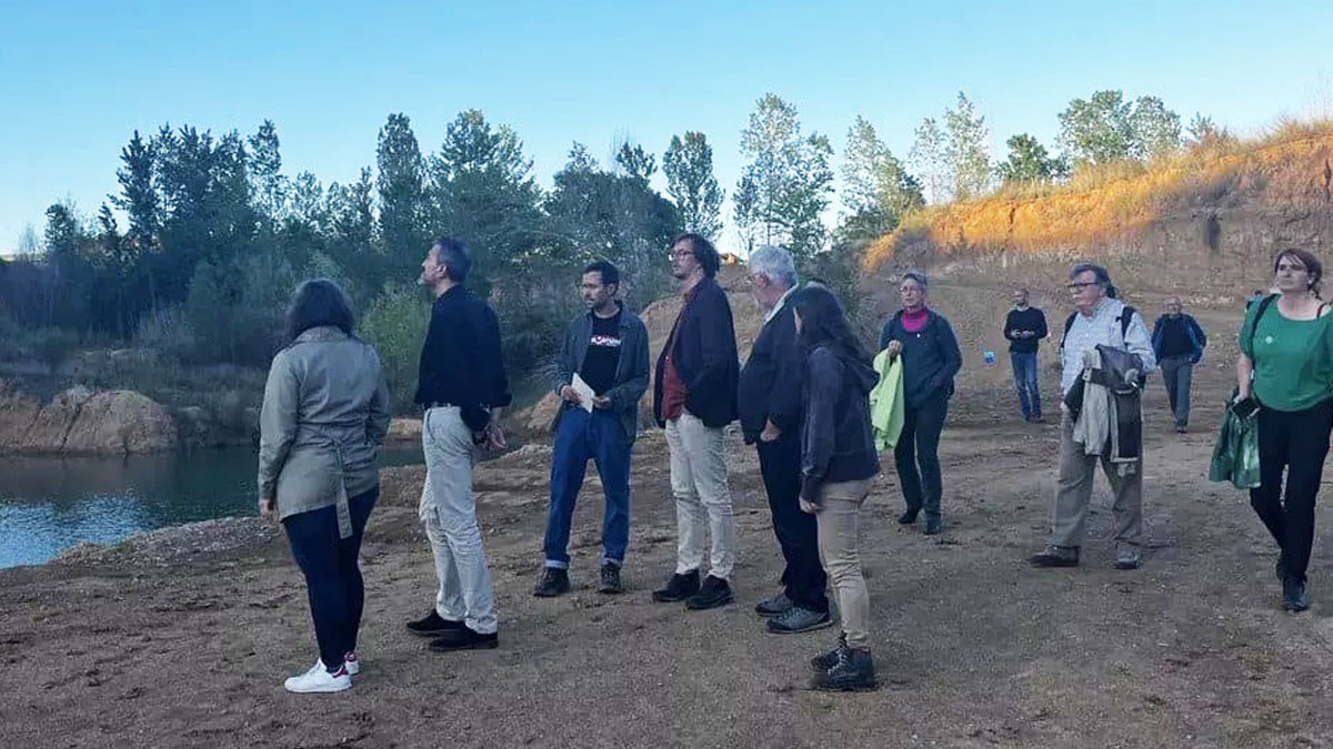 Representants de la Generalitat han visitat la bassa de Llinars del Vallès 