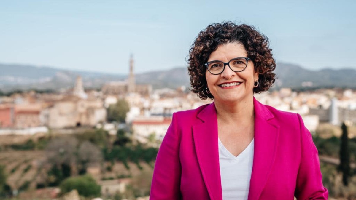 Imatge de la candidata pel PSC a Valls, Rosa Maria Ibarra