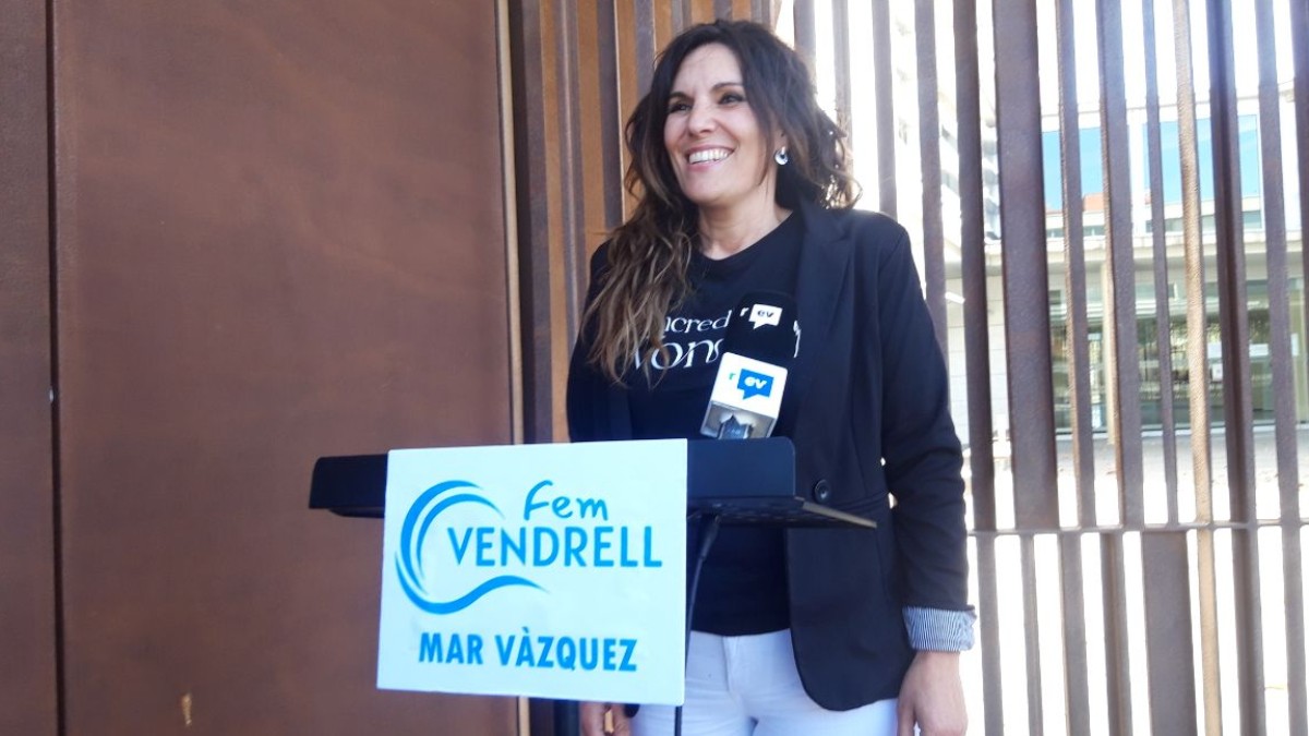 La candidata de Fem Vendrell, Mar Vázquez.