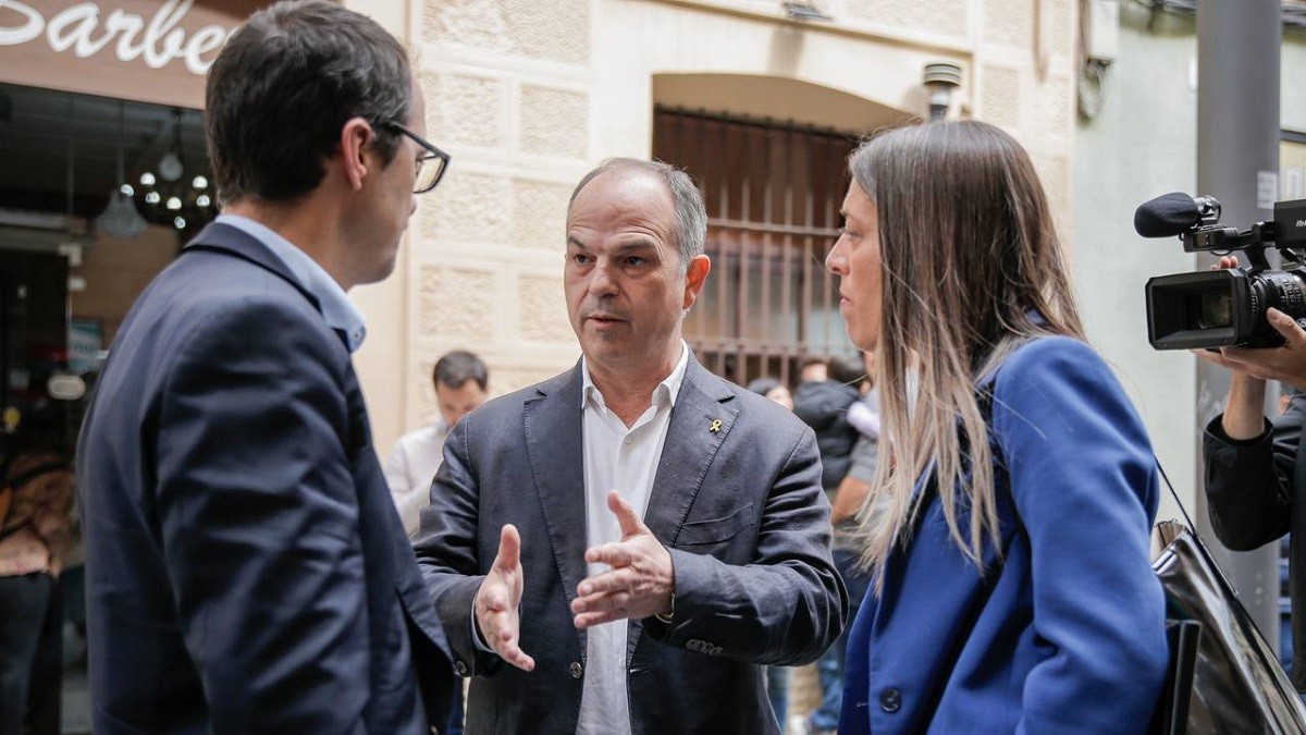 Turull i Nogueras, amb el candidat de Junts a Mataró.
