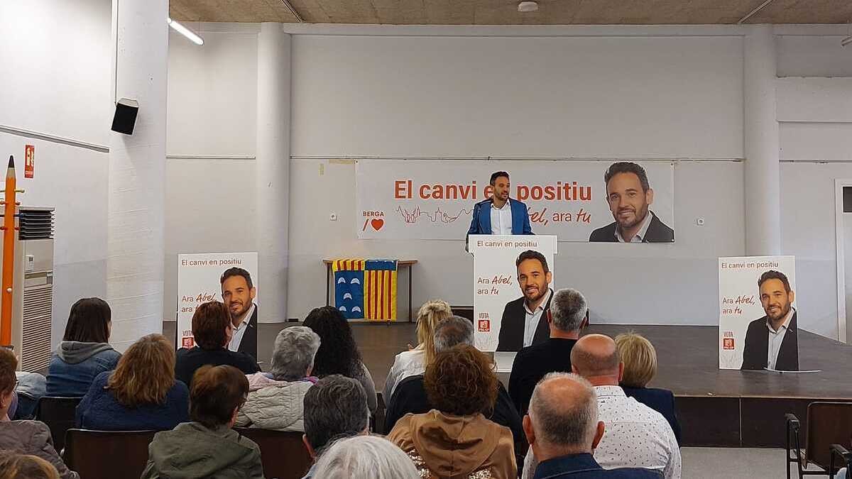 El candidat a l'alcaldia de Berga pel PSC, Abel Garcia, presenta el seu programa