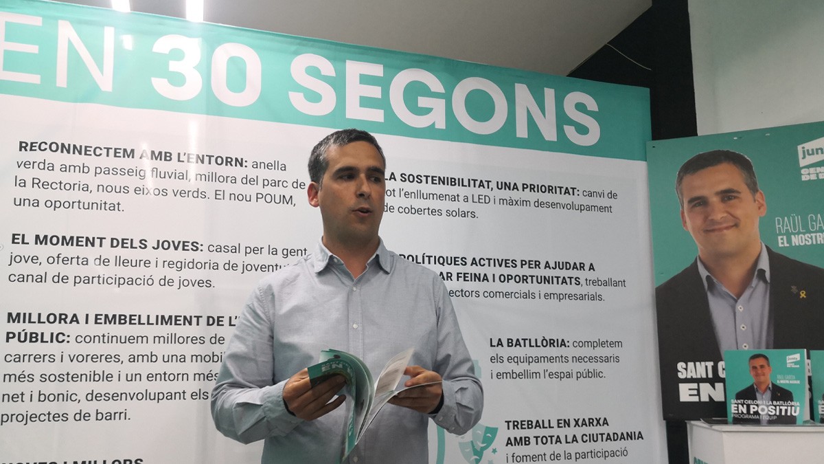 Raül Garcia candidat de Junts a l'alcaldia de Sant Celoni i la Batllòria