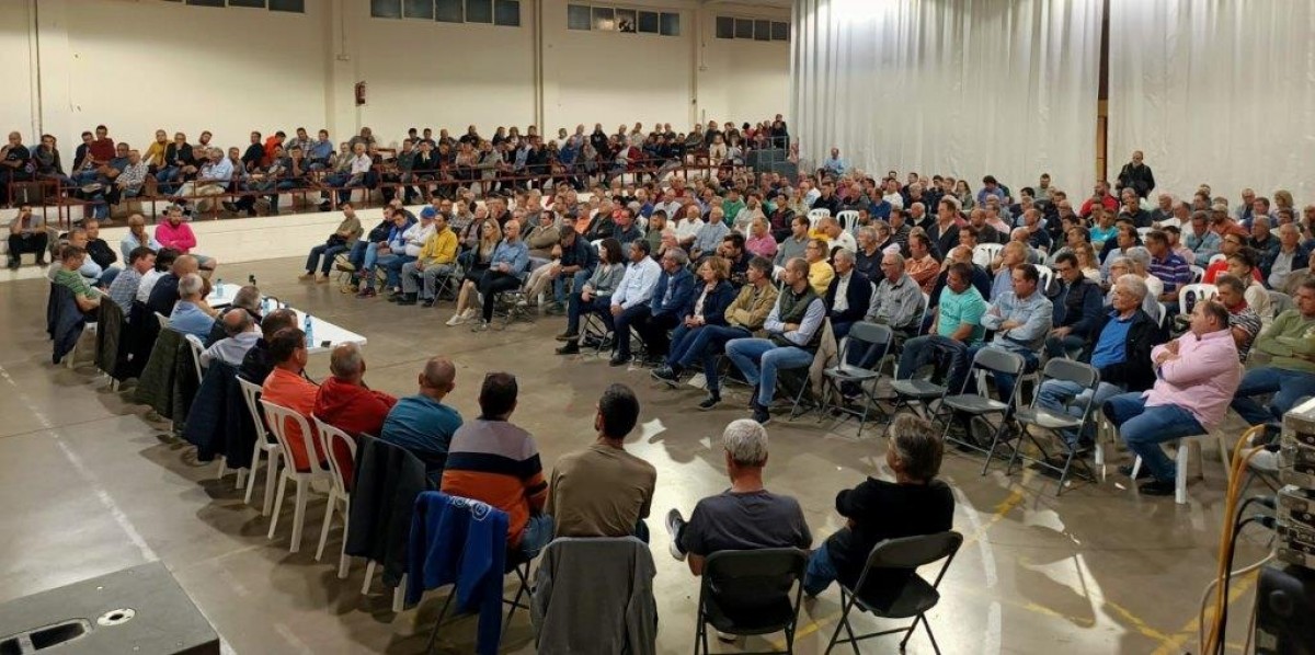 Imatge de la reunió de pagesos