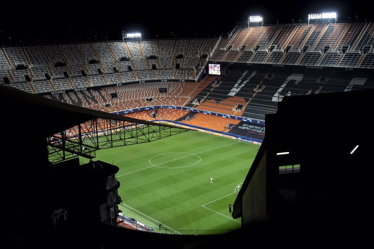 L'estadi de Mestalla, en imatge d'arxiu