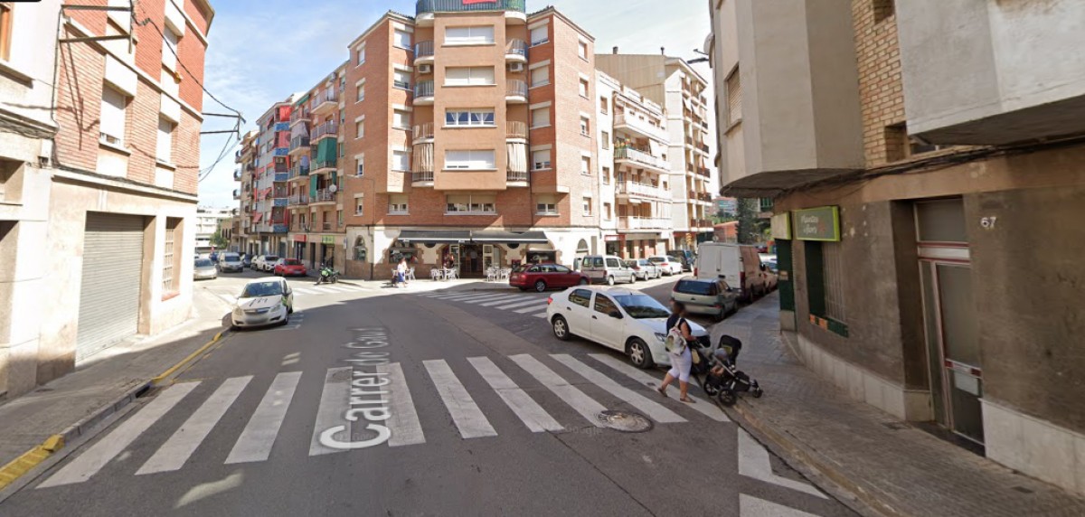 Punt del carrer Gaudí on s'ha produït l'atropellament