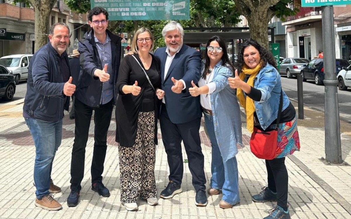Batet, Bergós i part de la candidatura de Junts per Balaguer
