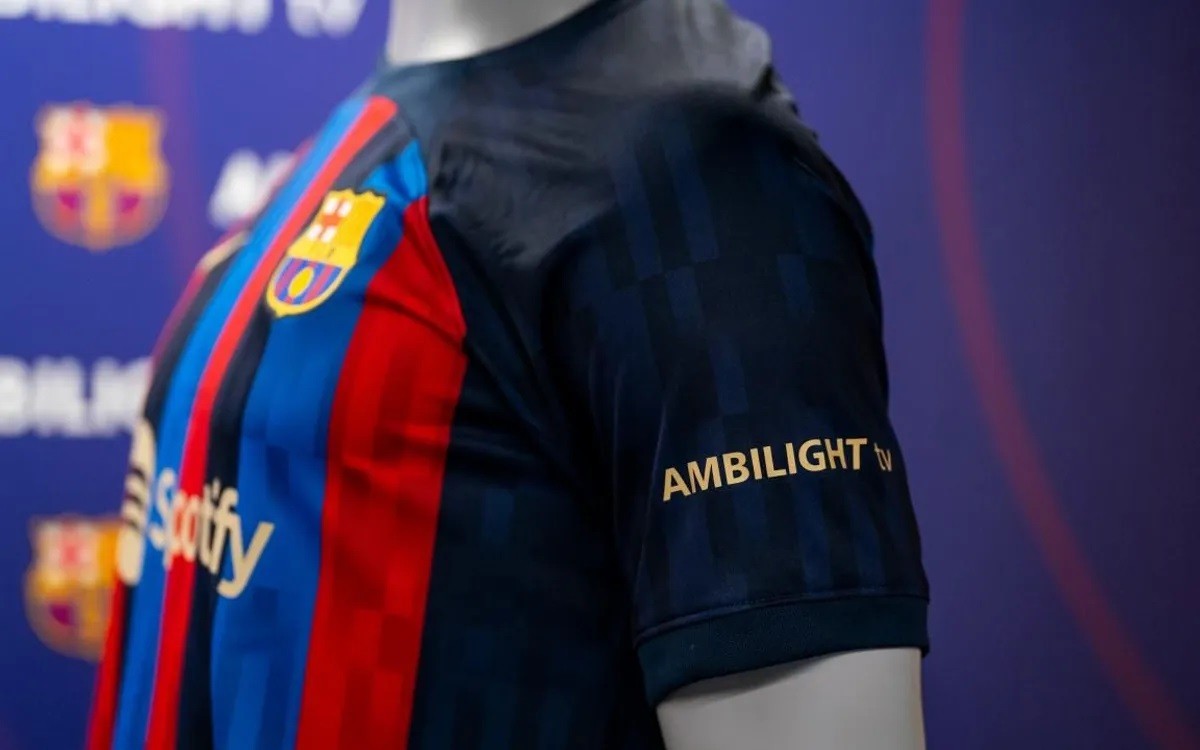La marca Ambilight TV, nou patrocinador de la màniga de la samarreta del Barça