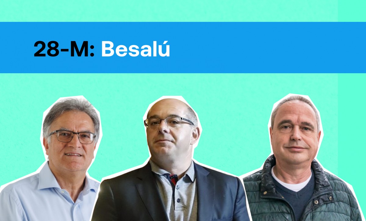 Bartomeu Compte, Lluís Guinó i Alejo Almendros són els candidats del 28-M a Besalú