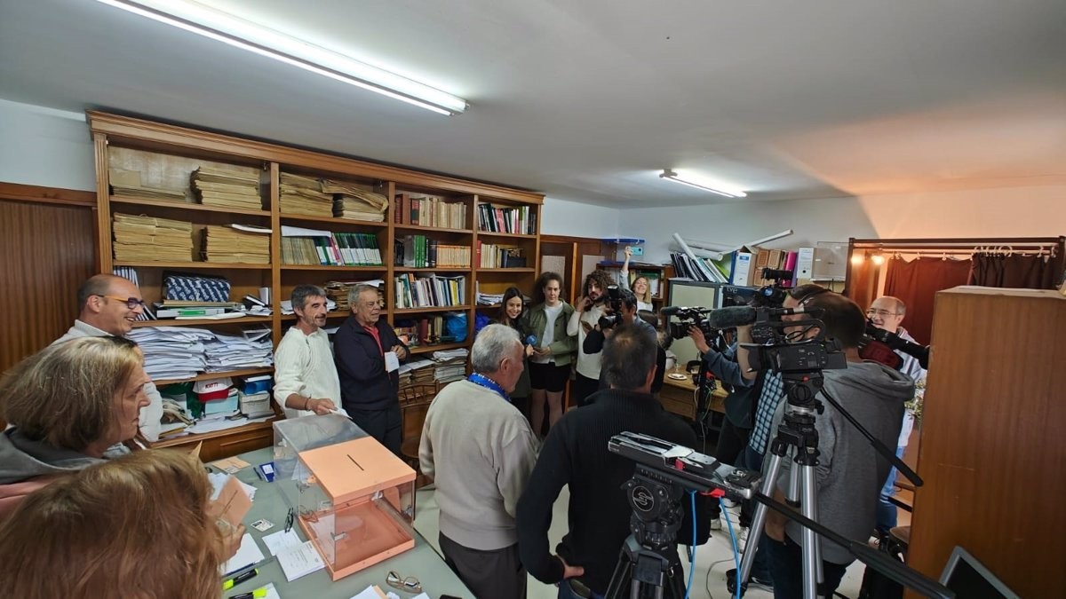 El col·legi electoral de Vilarroya, tancat després de 29 segons