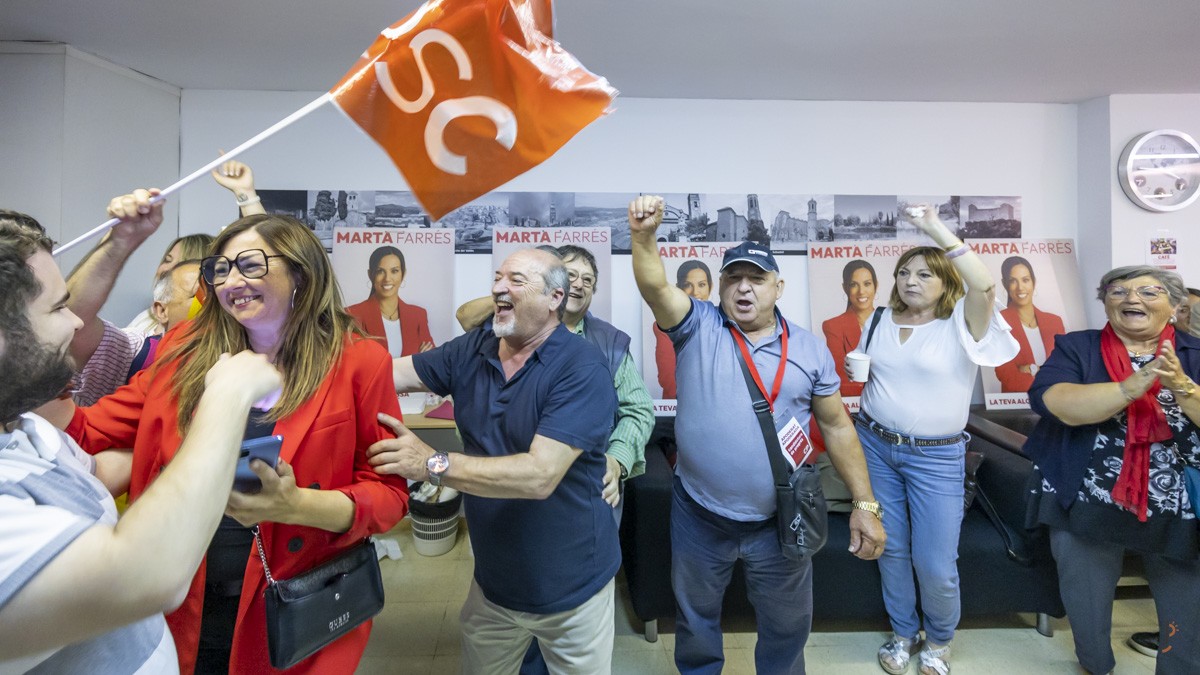 Els socialistes, grans triomfadors a la comarca
